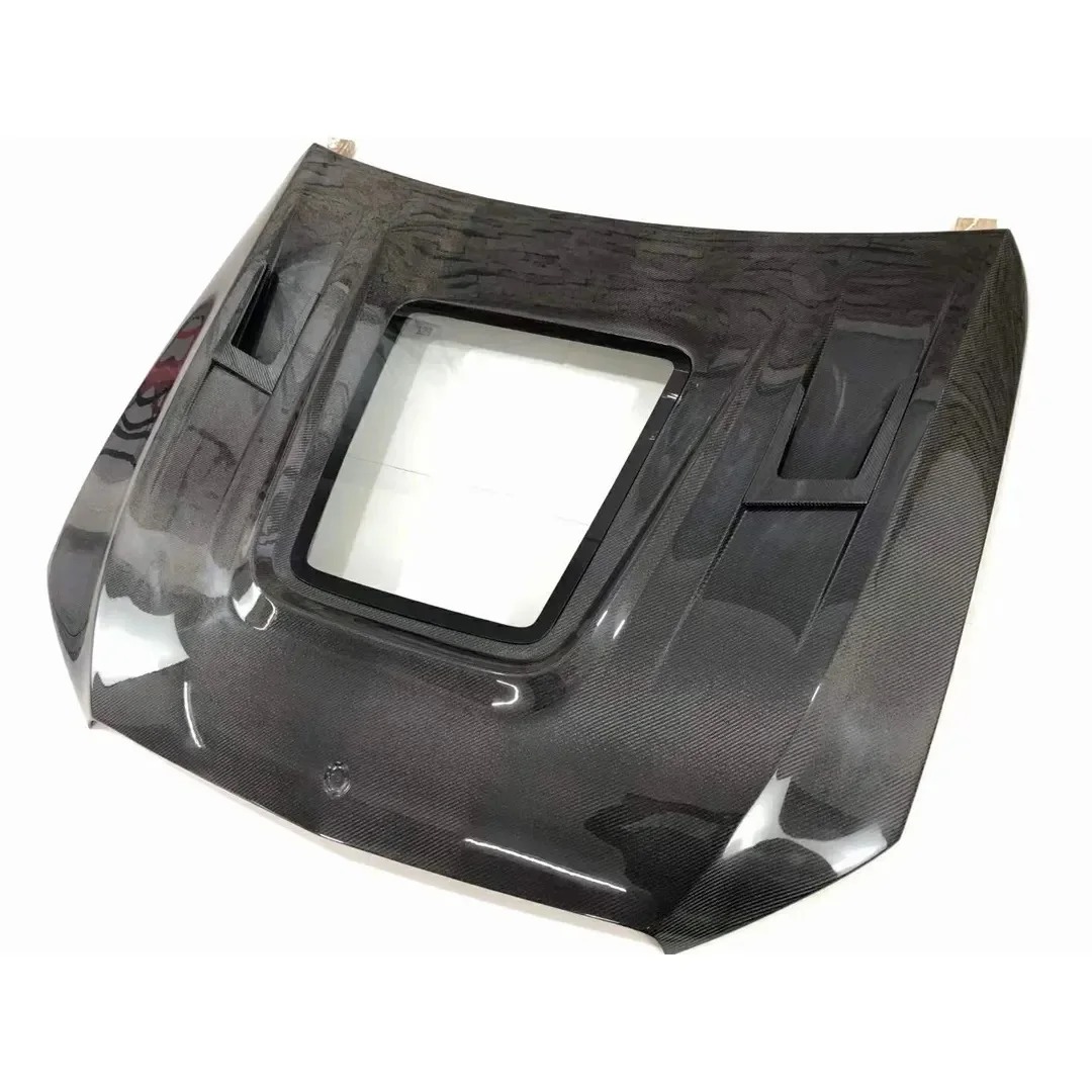 Suitable for 15-21   C-Class W205 Modified Original Transparent Engine Cover Carbon Fiber Engine Hood